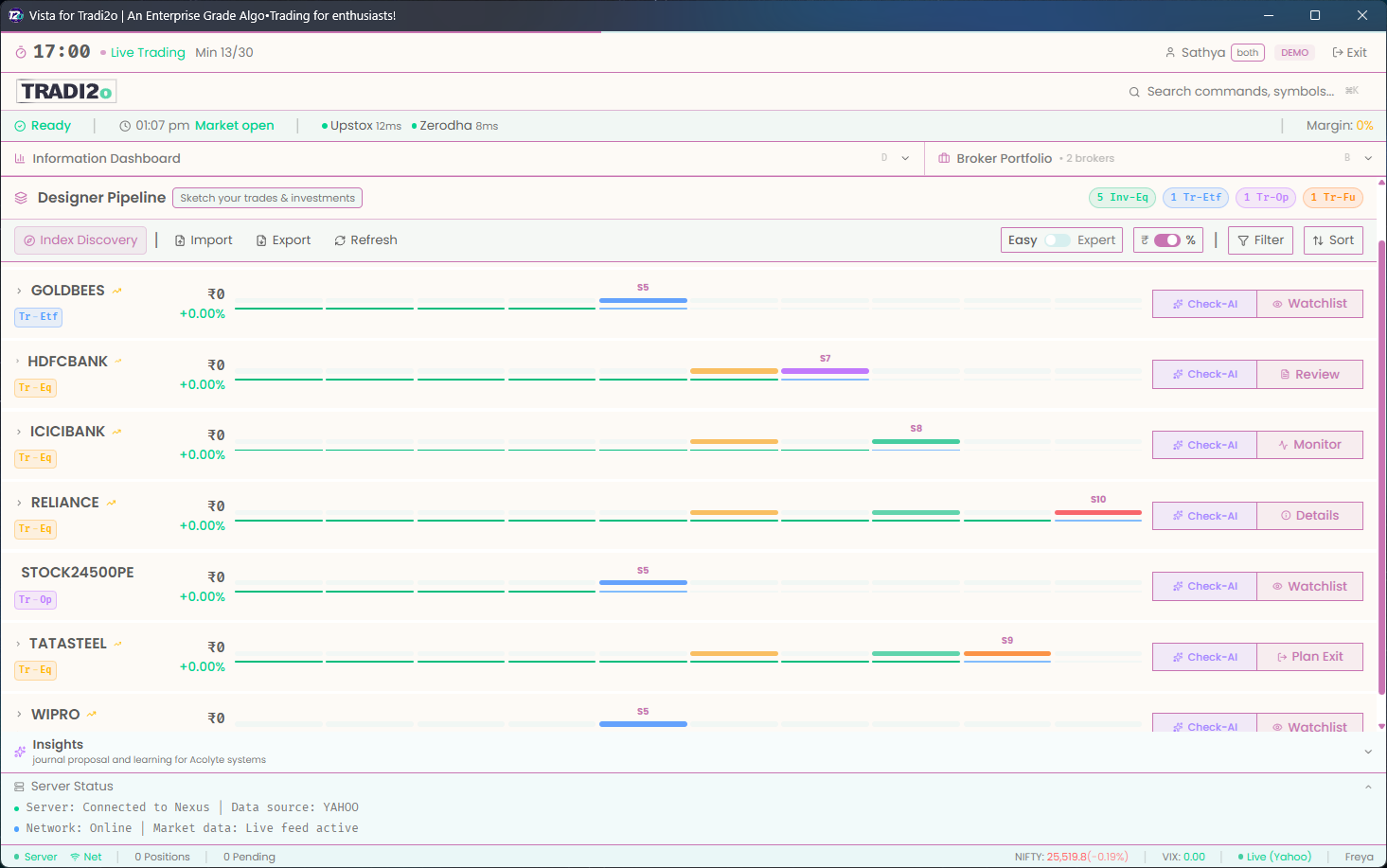 Vista Light Interface